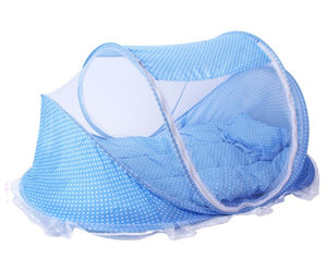 Foldable Baby Bed With Net and Pillow