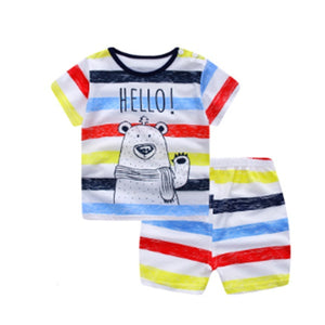 Cartoon T-shirt and Short Baby Pyjama (3M - 4 Years)