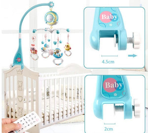 Melody crib with music box