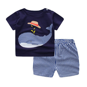 Cartoon T-shirt and Short Baby Pyjama (3M - 4 Years)