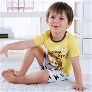 Cartoon T-shirt and Short Baby Pyjama (3M - 4 Years)