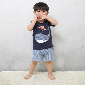 Cartoon T-shirt and Short Baby Pyjama (3M - 4 Years)