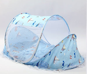 Foldable Baby Bed With Net and Pillow