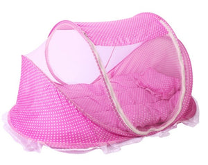 Foldable Baby Bed With Net and Pillow